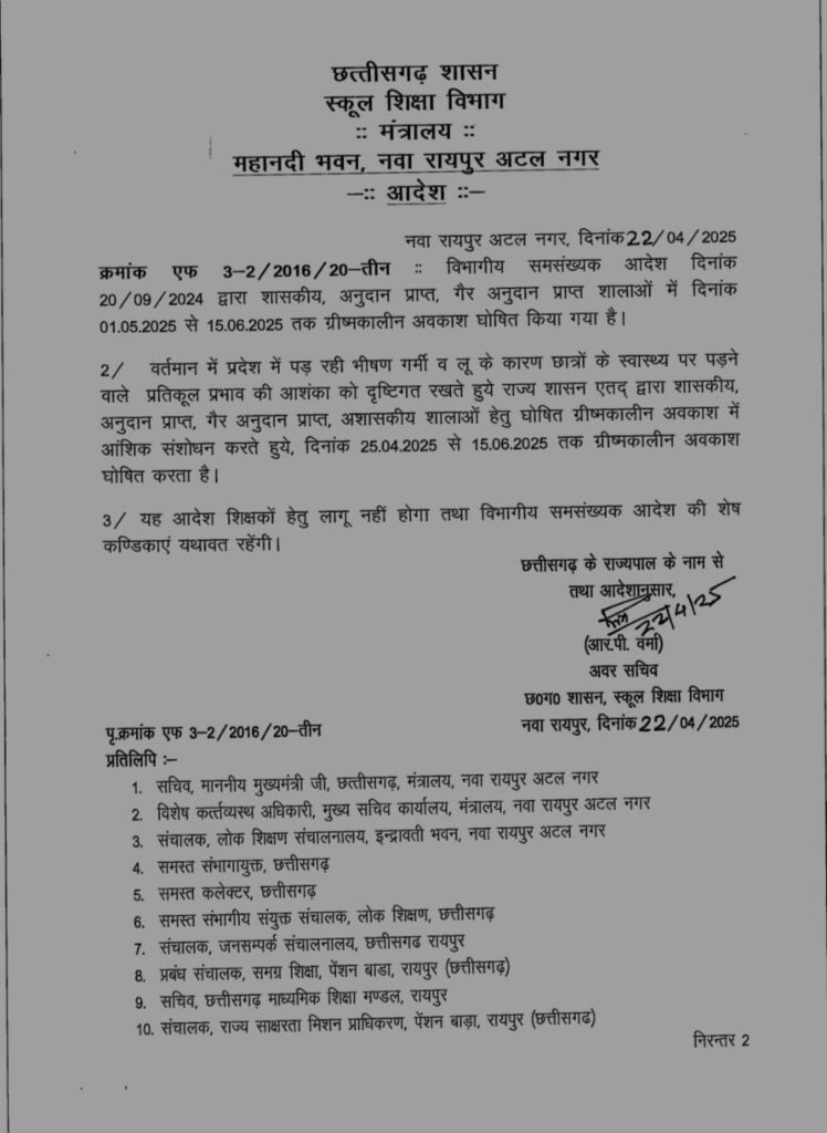 अत्यधिक गर्मी के चलते स्कूलों में होगी छुट्टी 2 1000047972